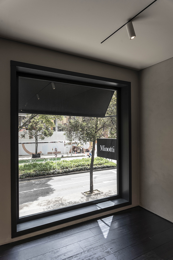 Minotti Flagship by Schaller, Bogota — photograph by Mateo Pérez for DE NUTTE STUDIO